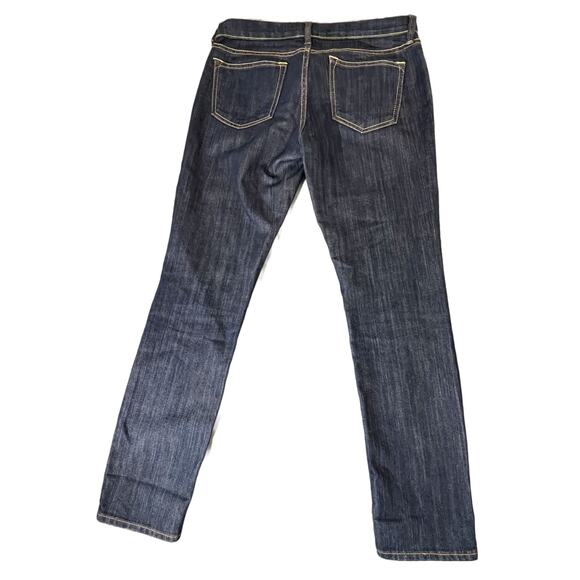 Old Navy The Diva Jeans Womens Size 8 Regular Blue Dark Wash Boot Cut Low Rise - Picture 1 of 16